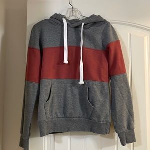 Crimson and Gray Reflex Hoodie